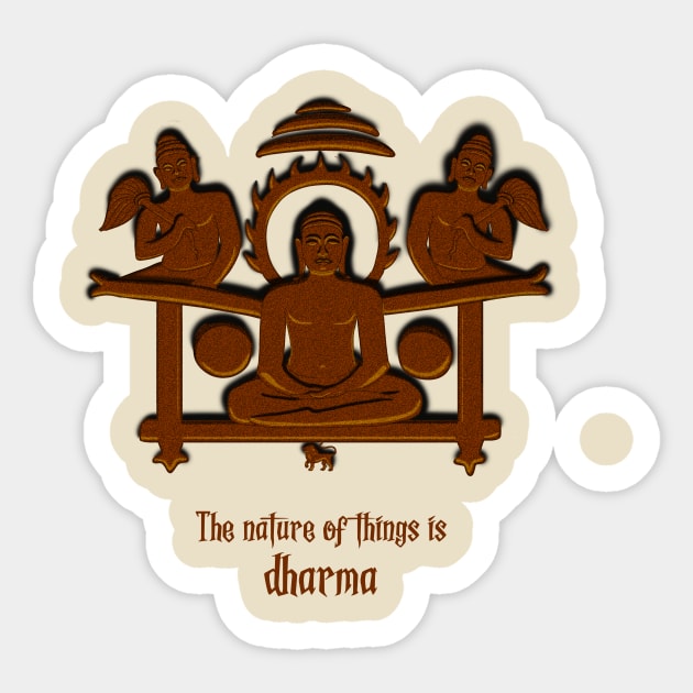 Lord Mahavira quotes 1 Sticker by HurdyGurdy